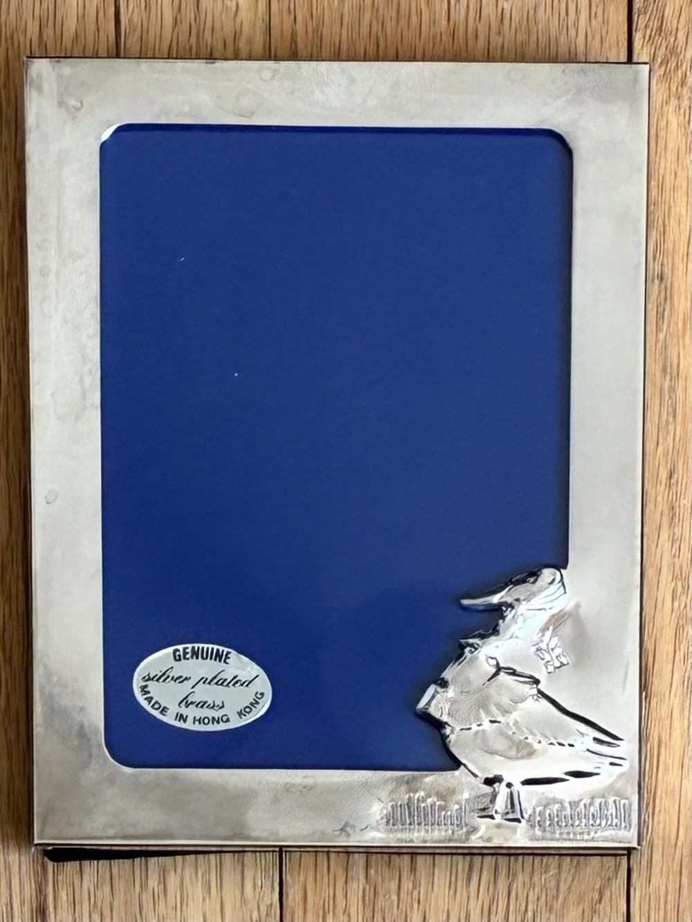 NIB Silverplated Brass Photo Frame, Made for A & S, New Vintage